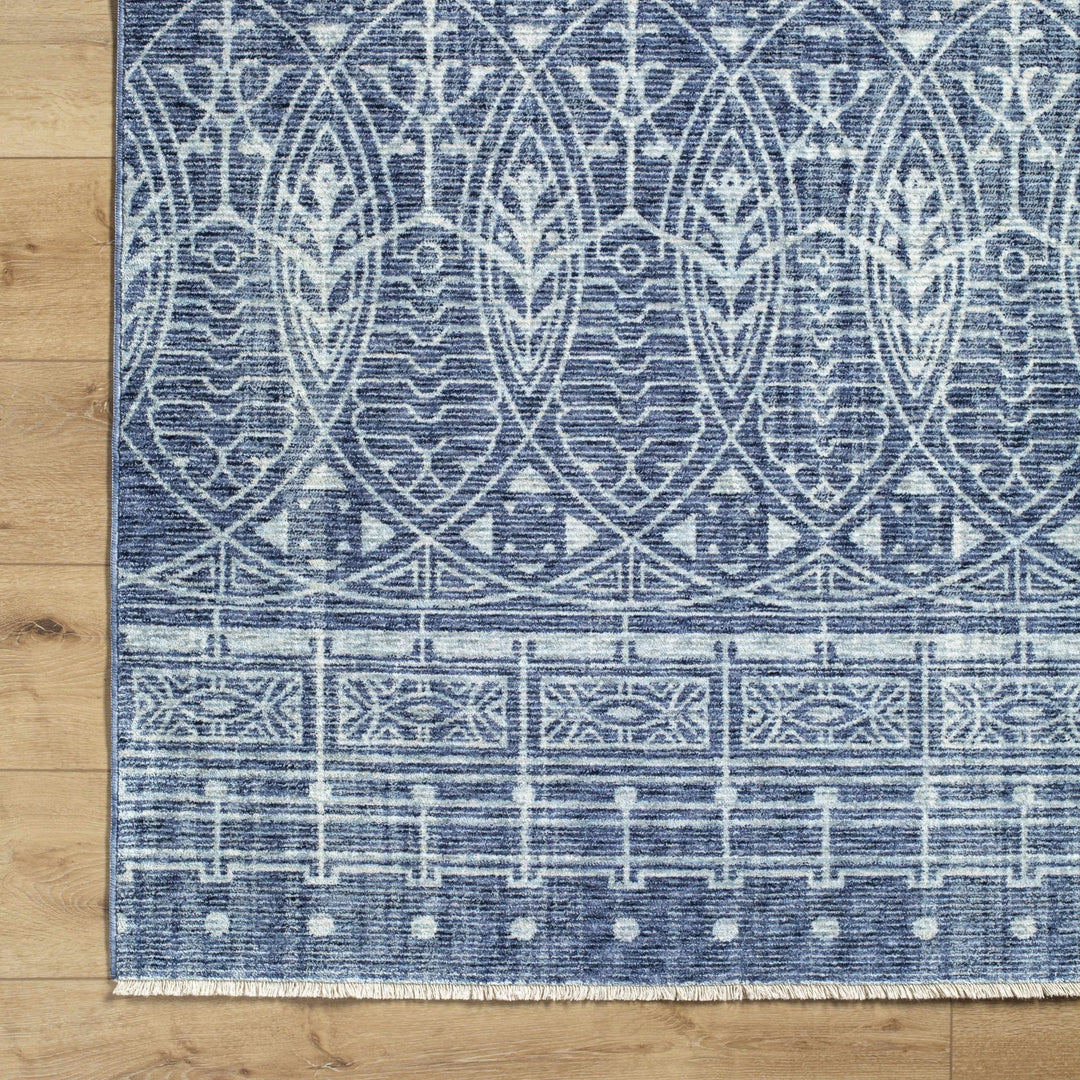Netro Contemporary Style Blue And White Area Rug - The Rug Decor
