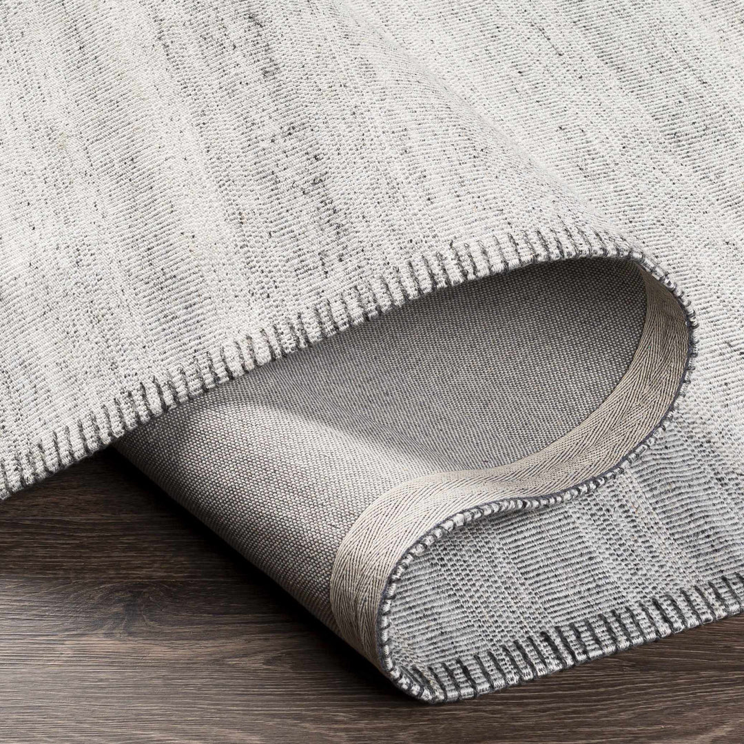 Nettleham Modern Style Silver Hand Woven Area Rug