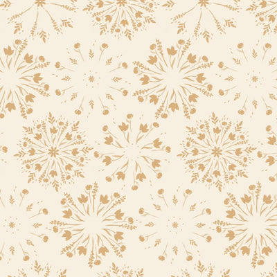 Neutral Peach, Ivory and Beige Floral Burst Design self - adhesive Wallpaper - The Rug Decor