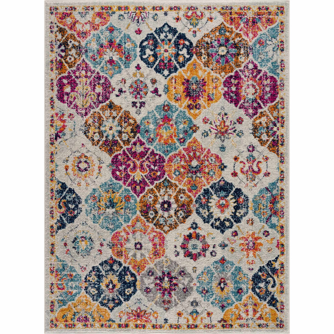 New Custar Multicolor Traditional Style Area Rug - The Rug Decor