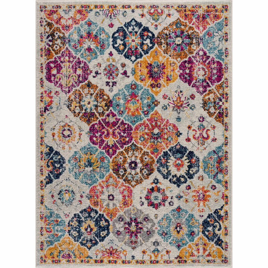 New Custar Multicolor Traditional Style Area Rug - The Rug Decor