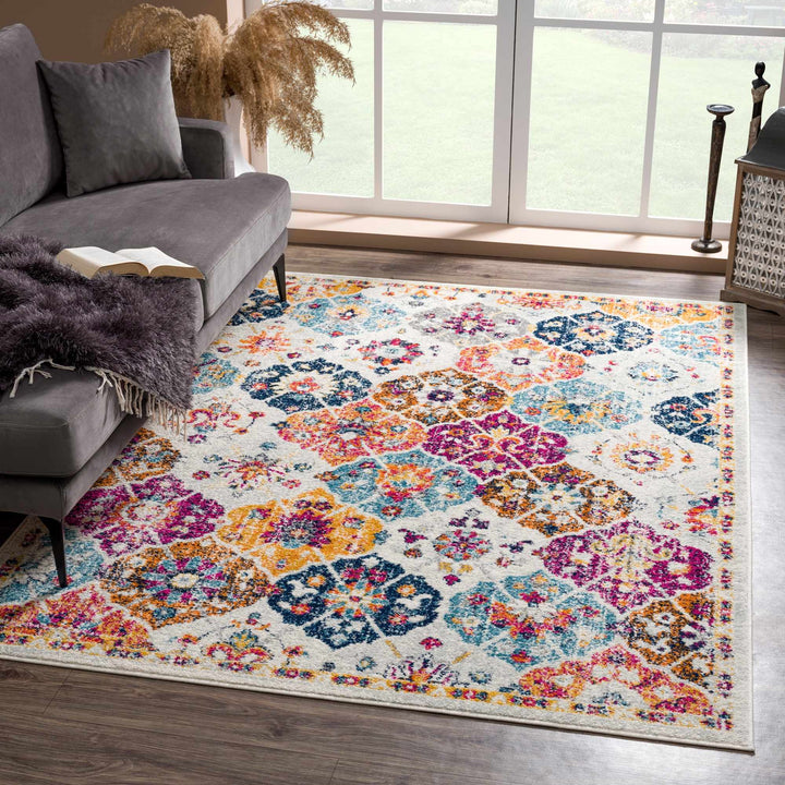 New Custar Multicolor Traditional Style Area Rug - The Rug Decor