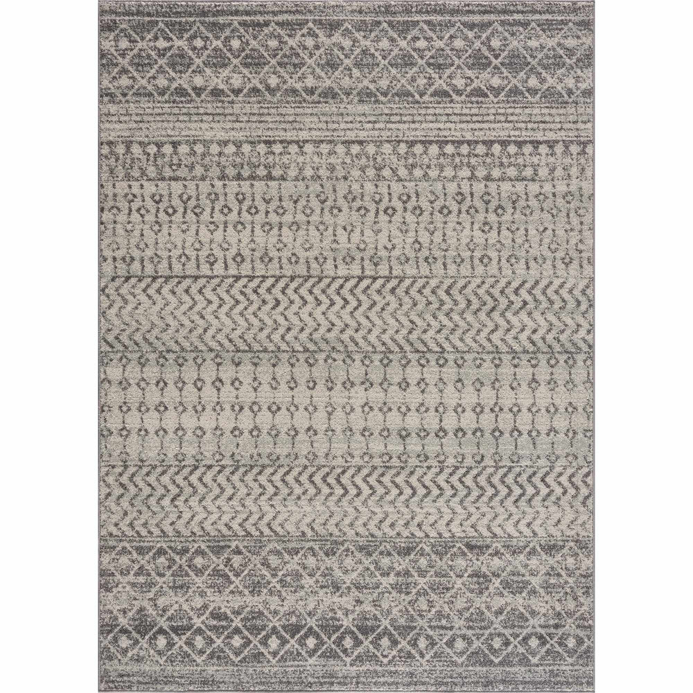 New Harput Bohemian Gray And Charcoal Area Rug - The Rug Decor