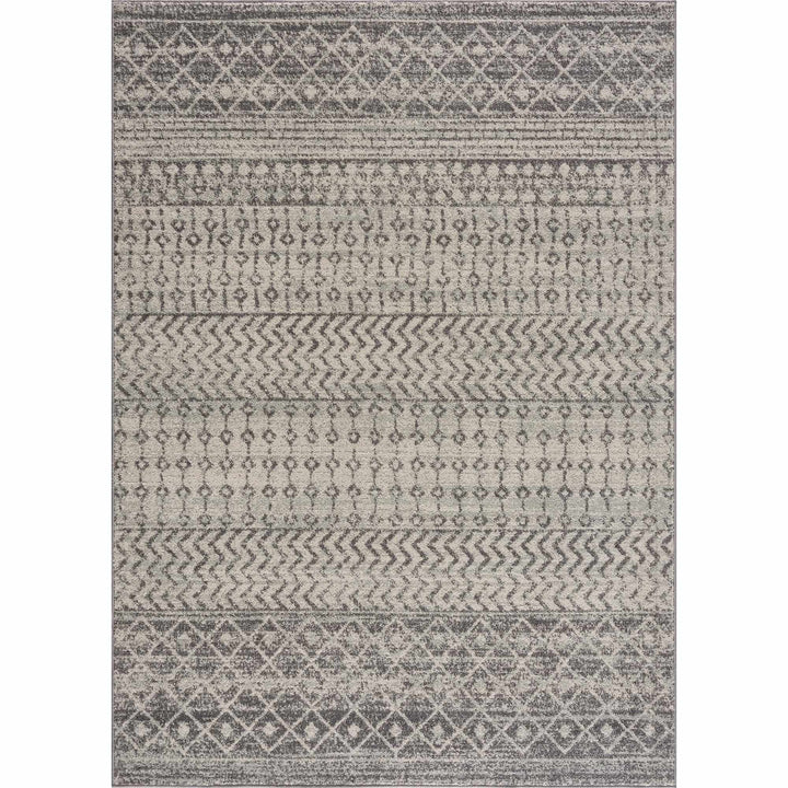 New Harput Bohemian Gray And Charcoal Area Rug - The Rug Decor