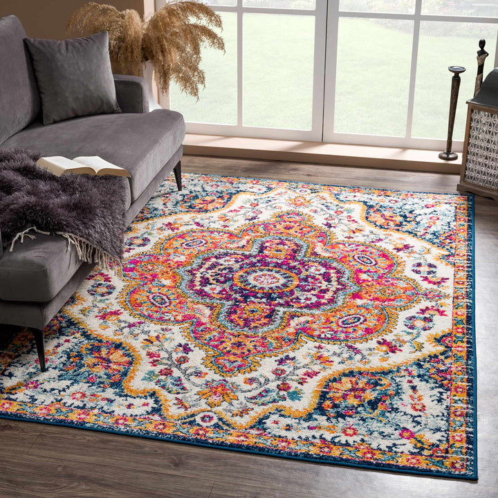 New Simsbury Traditional Style Multicolor Area Rug - The Rug Decor