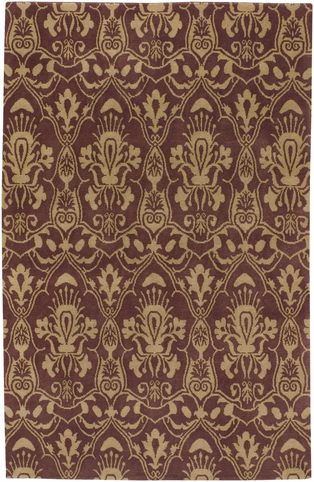 Newhope Traditional Style Brown And Tan Hand Knotted Wool Rug - The Rug Decor