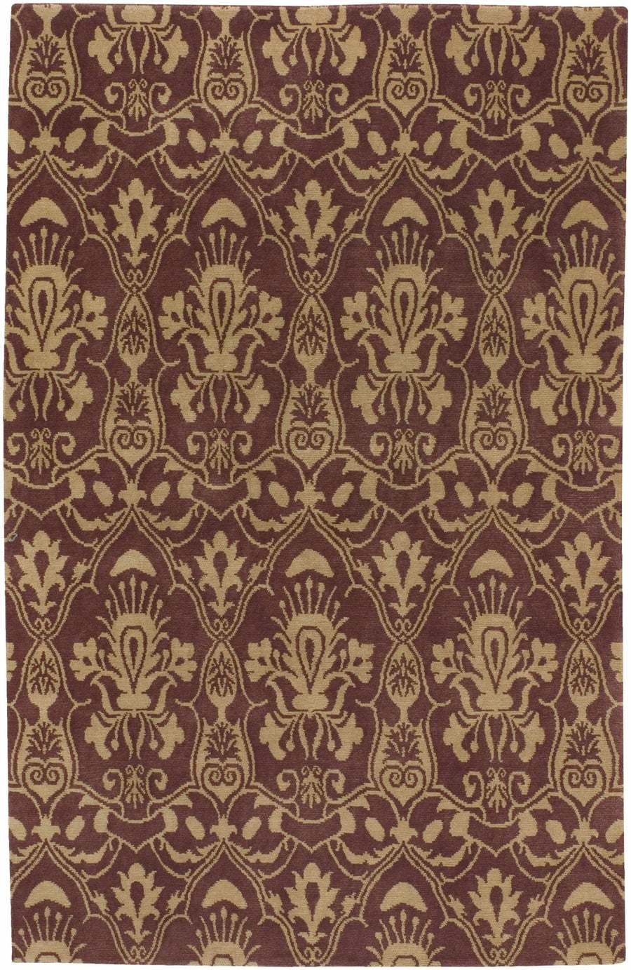 Newhope Traditional Style Brown And Tan Hand Knotted Wool Rug - The Rug Decor