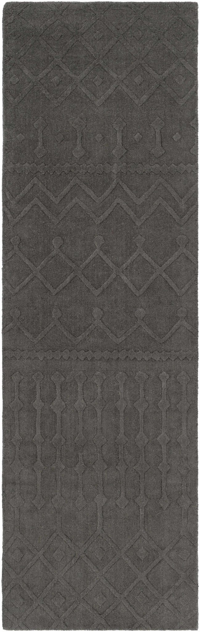 Newtonhill Charcoal Modern Style Hand Loom Area Rug - The Rug Decor