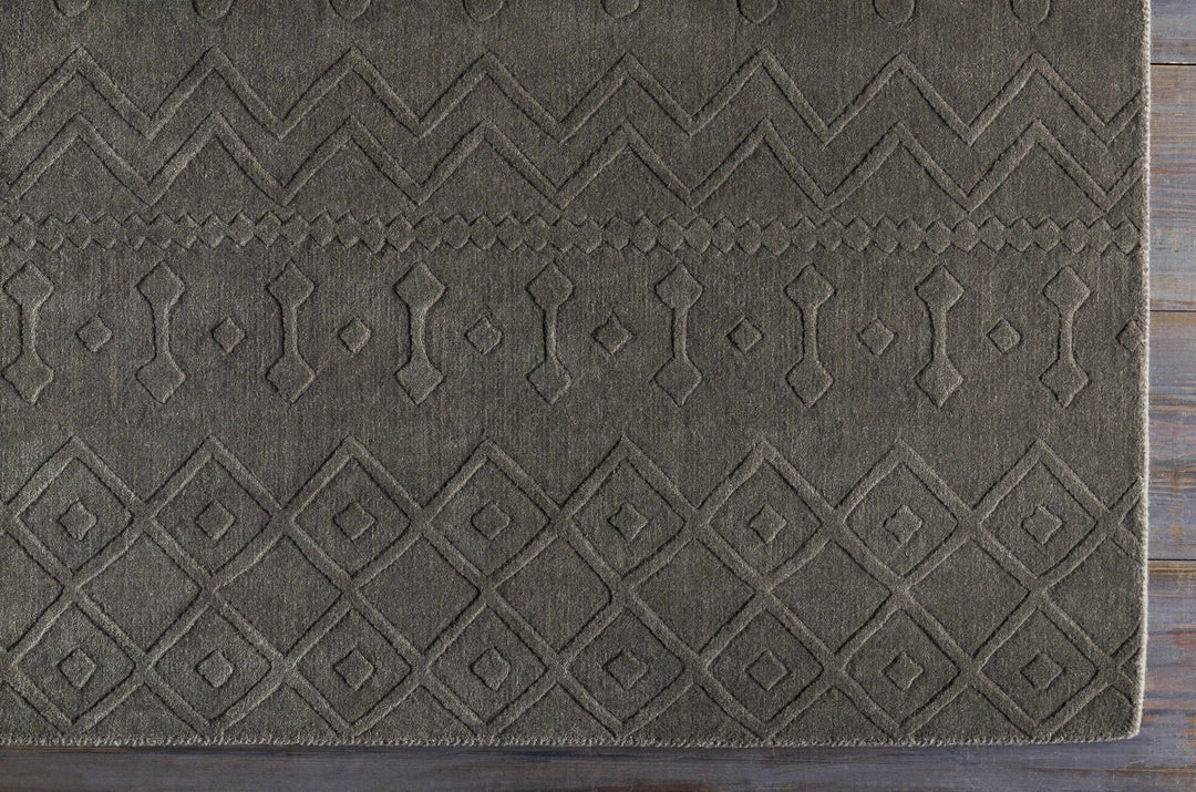 Newtonhill Charcoal Modern Style Hand Loom Area Rug - The Rug Decor