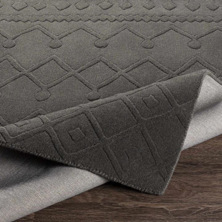 Newtonhill Charcoal Modern Style Hand Loom Area Rug - The Rug Decor