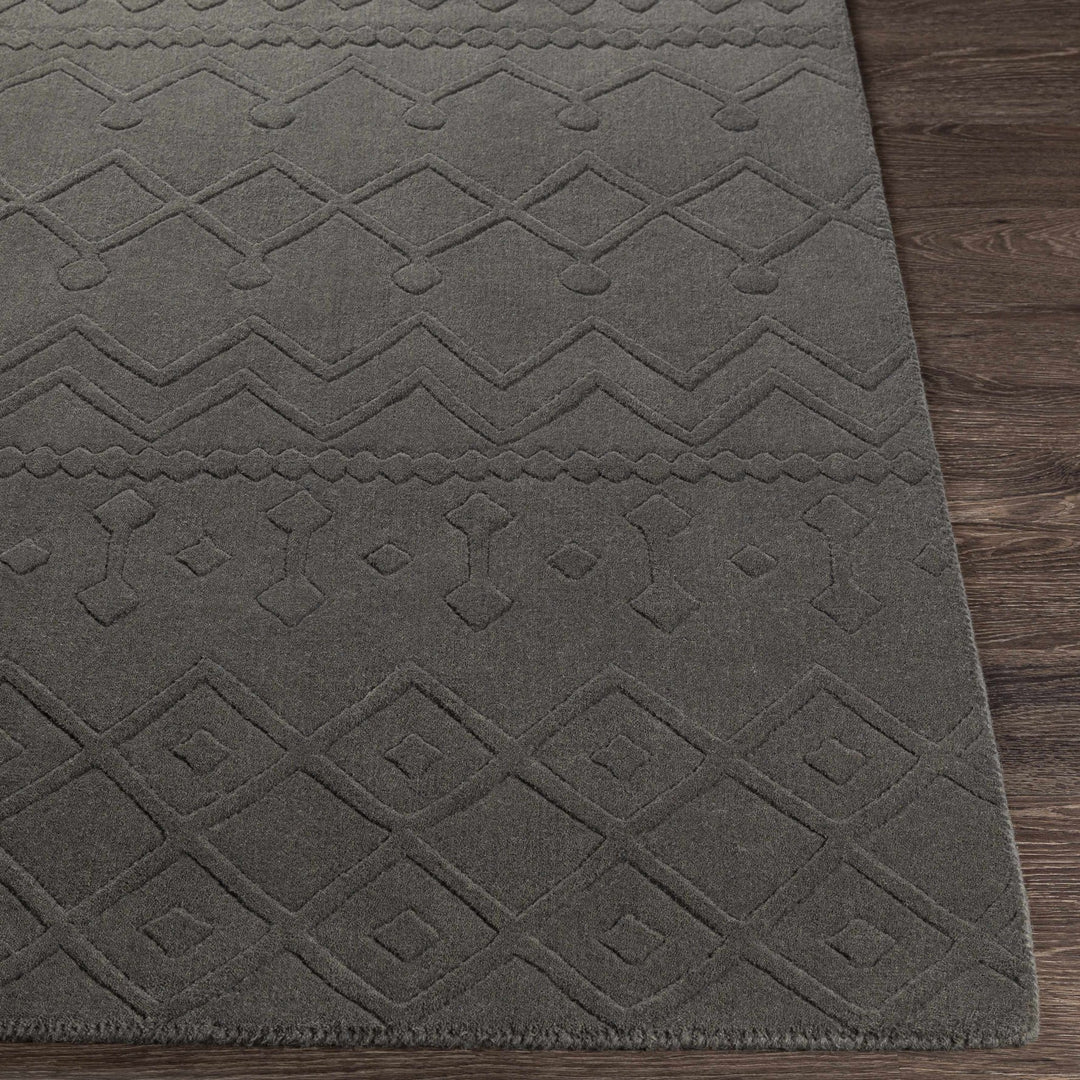 Newtonhill Charcoal Modern Style Hand Loom Area Rug - The Rug Decor
