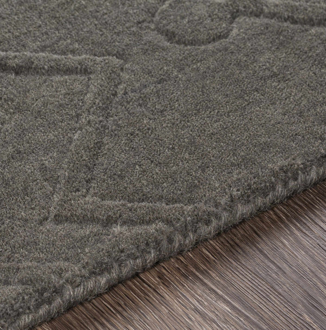 Newtonhill Charcoal Modern Style Hand Loom Area Rug - The Rug Decor