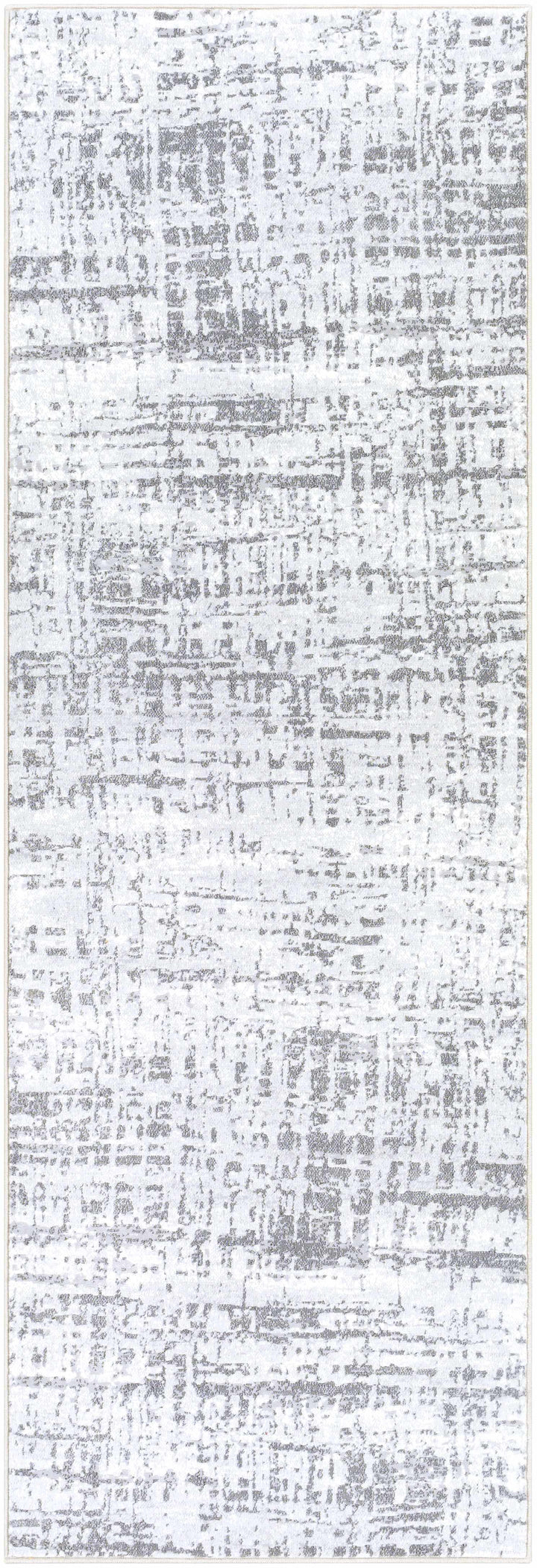 Angleton Gray And Silver Modern Abstract Design Area Rug