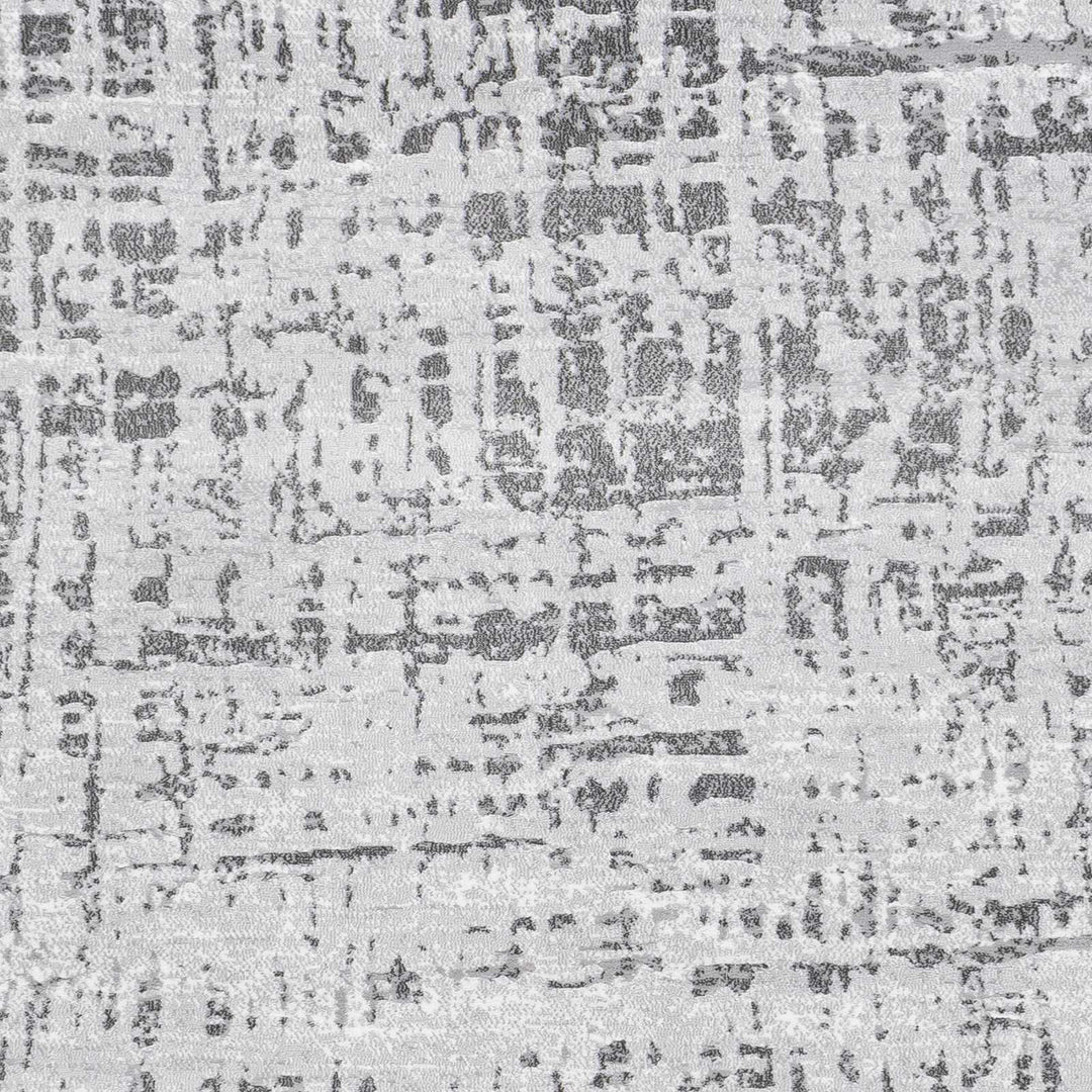 Angleton Gray And Silver Modern Abstract Design Area Rug