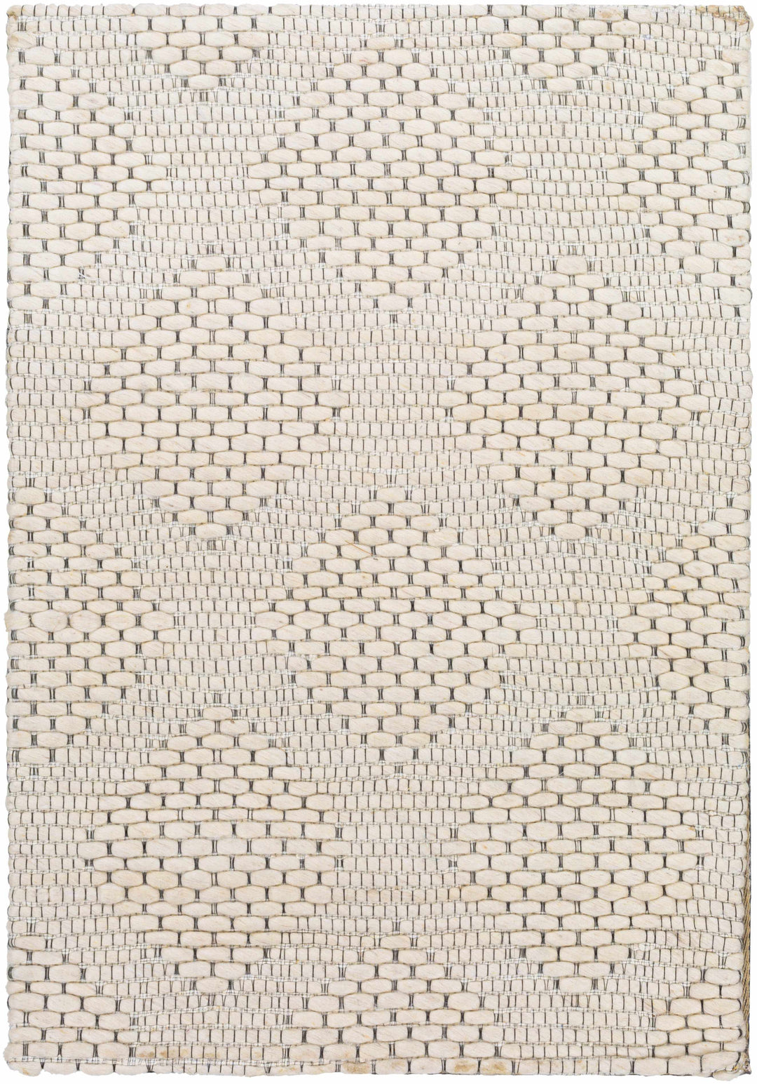 Ingram Ivory Modern Style Hand Woven Wool Area Rug