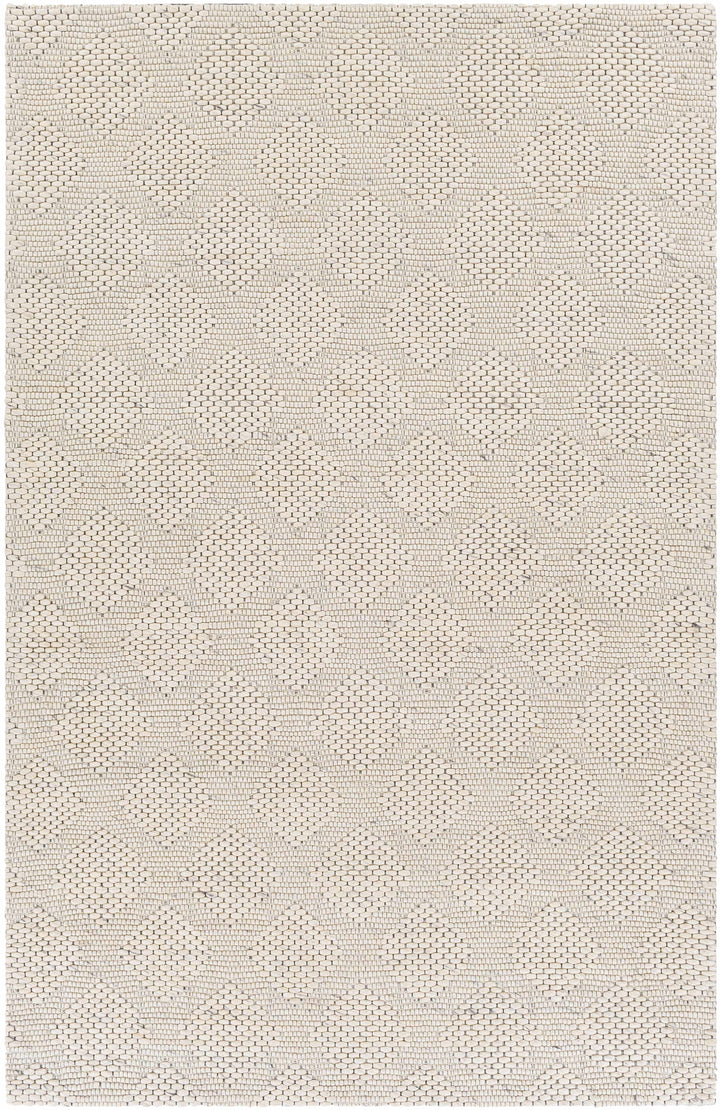 Ingram Ivory Modern Style Hand Woven Wool Area Rug