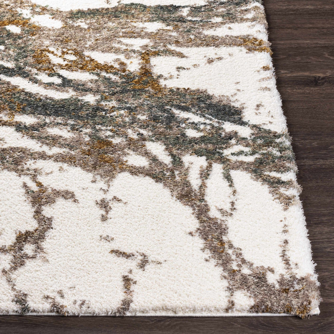 Ngunnawal Modern Abstract Design Ivory And Brown Area Rug - The Rug Decor