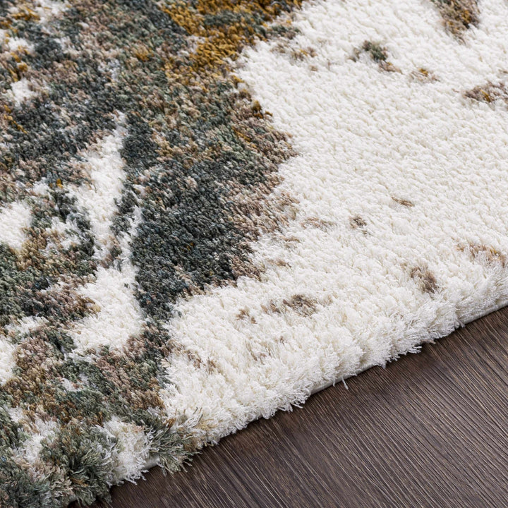 Ngunnawal Modern Abstract Design Ivory And Brown Area Rug - The Rug Decor