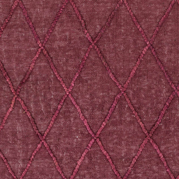 Nicolaus Modern Geometrical Design Maroon Hand Woven Area Rug - The Rug Decor
