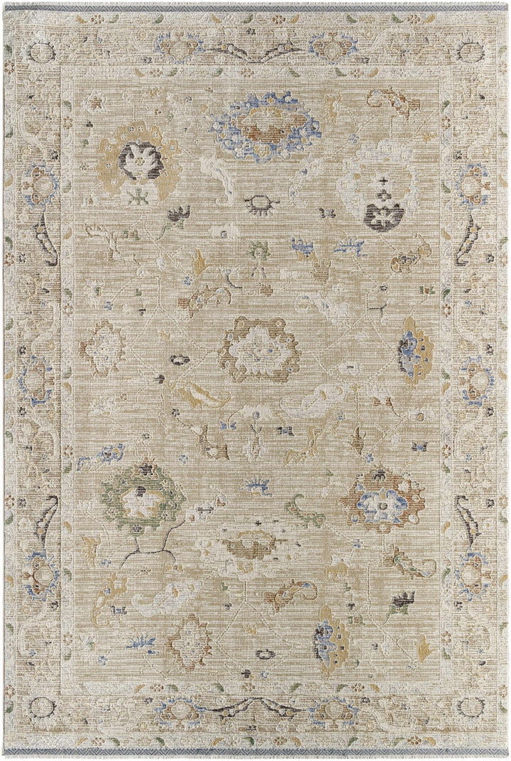 Nikki Beige Traditional Style Area Rug - The Rug Decor