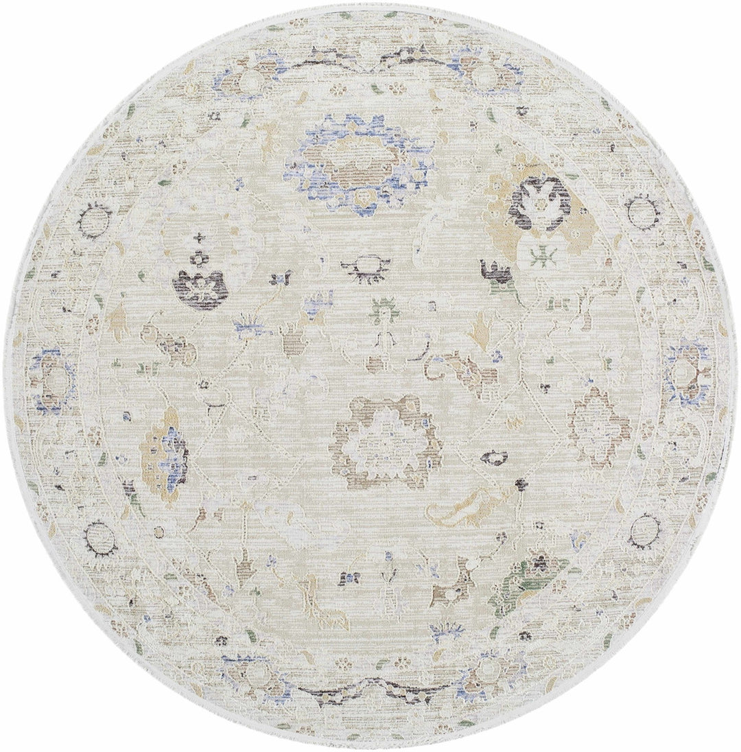 Nikki Beige Traditional Style Area Rug - The Rug Decor
