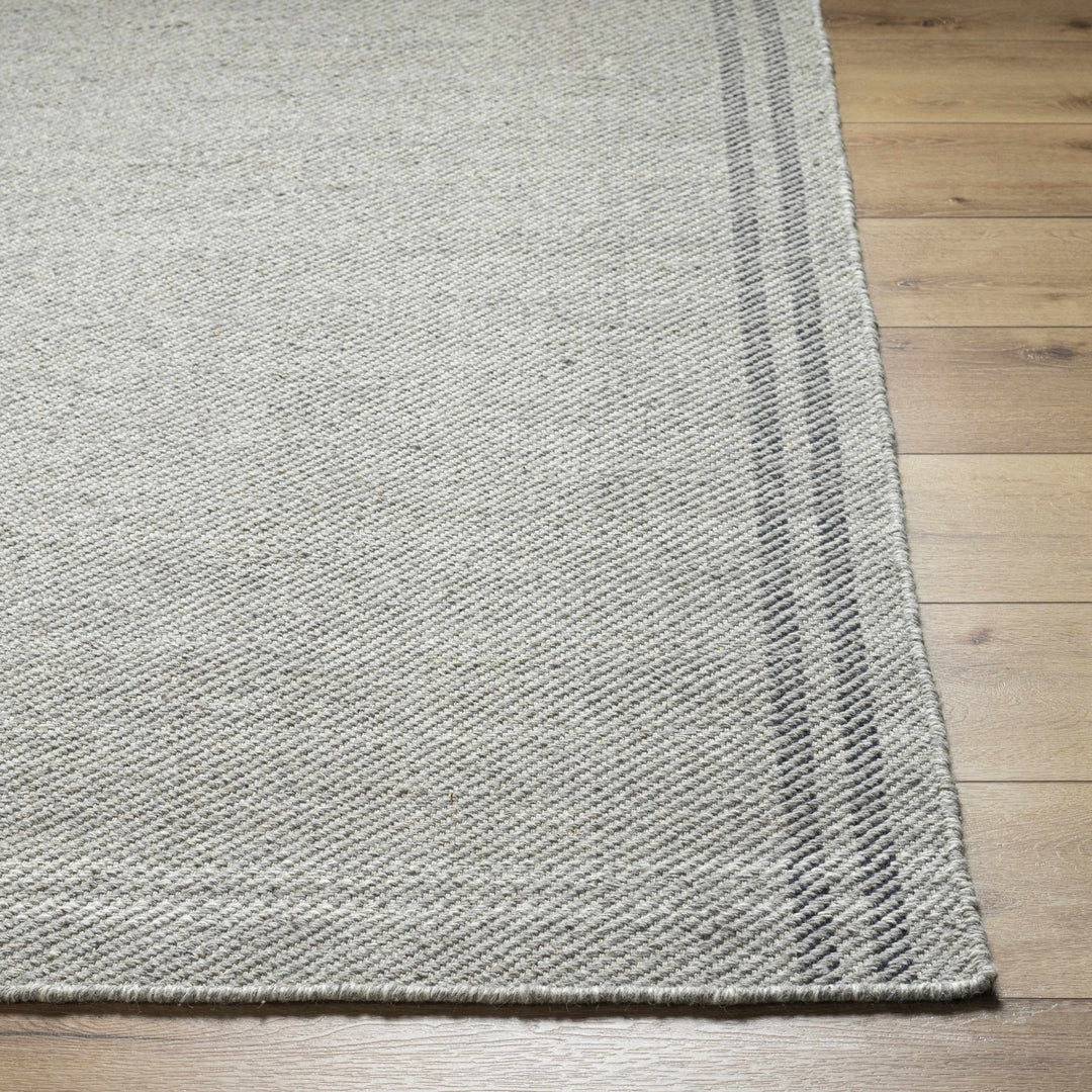 Nimue Gray Modern Style Hand Woven Wool Area Rug - The Rug Decor