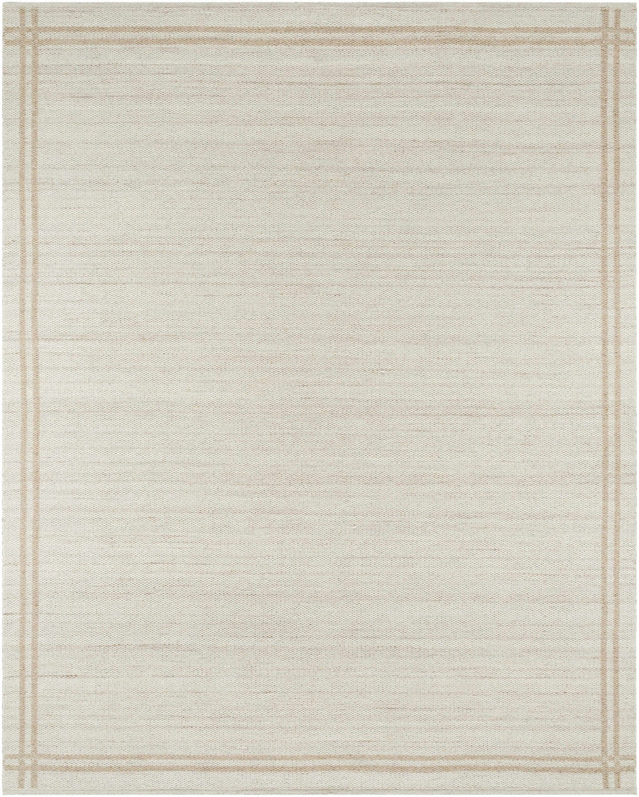 Nimue Modern Style Beige And Brown Hand Woven Wool Area Rug - The Rug Decor