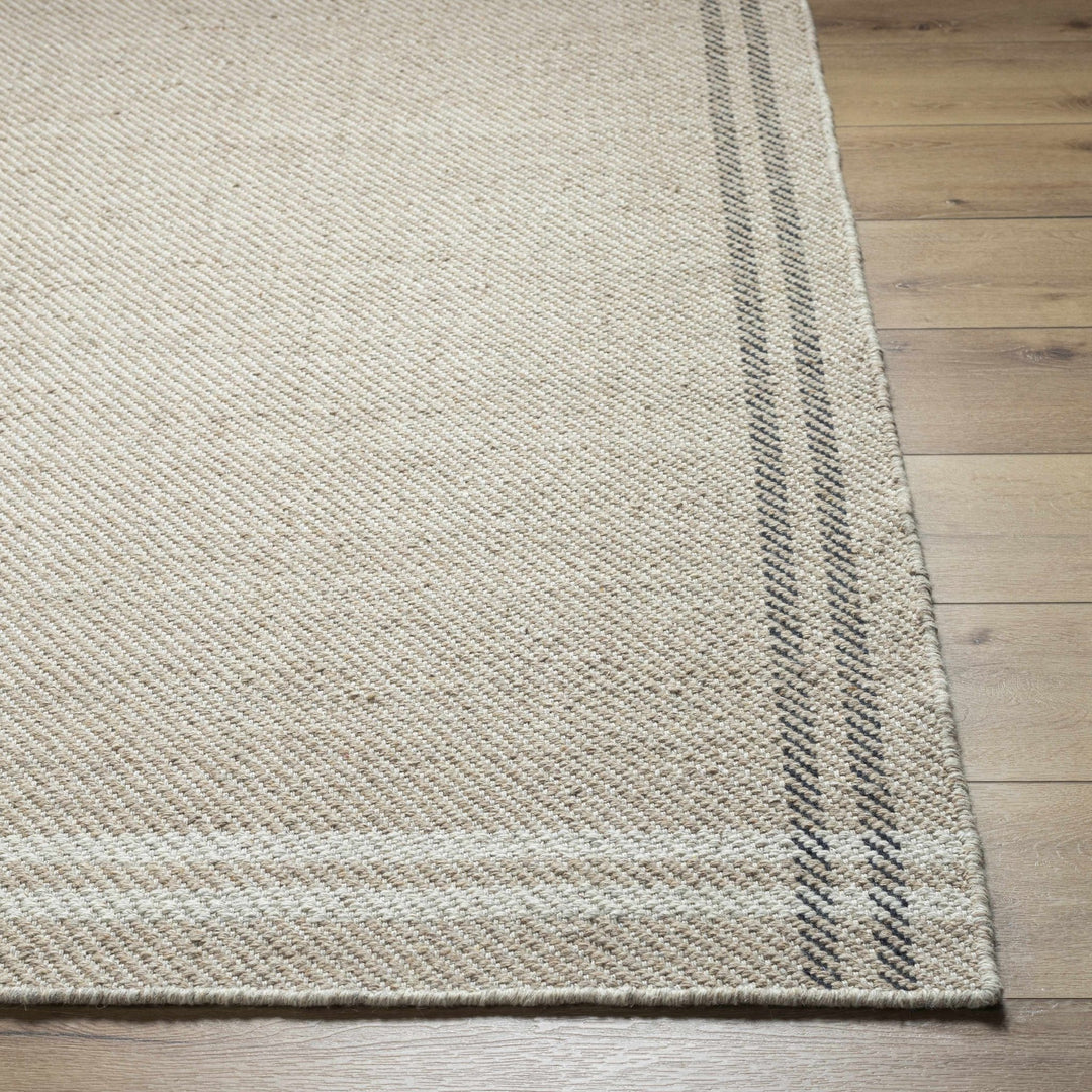 Nimue Modern Style Beige Hand Woven Wool Area Rug - The Rug Decor