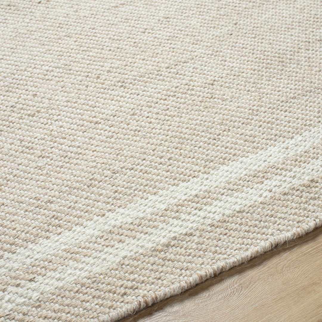 Nimue Modern Style Beige Hand Woven Wool Area Rug - The Rug Decor