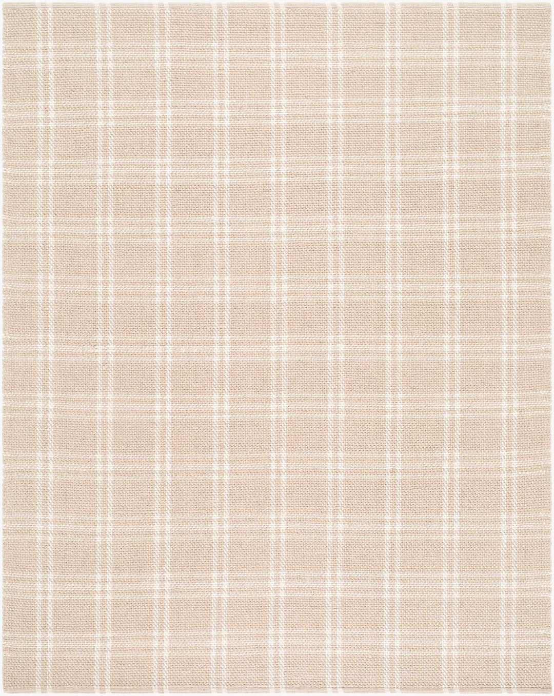 Dhyana Modern Geometrical Design Beige Hand Woven Area Rug
