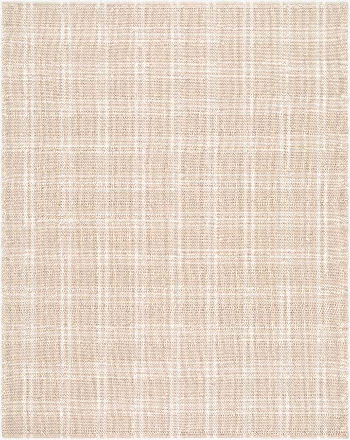 Dhyana Modern Geometrical Design Beige Hand Woven Area Rug