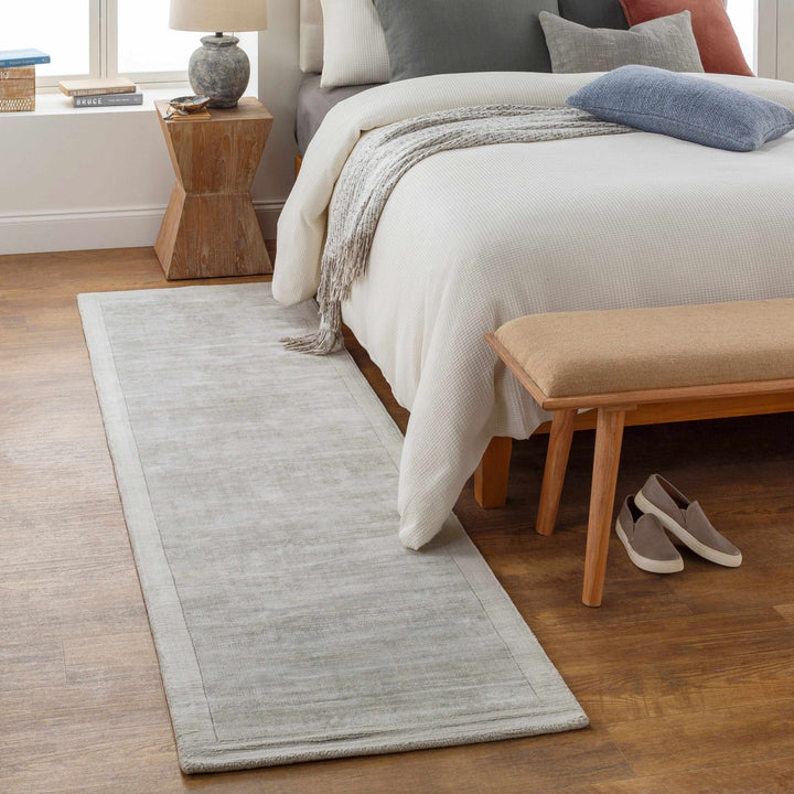 Niota Gray Modern Solid Design Hand Loomed Area Rug - The Rug Decor