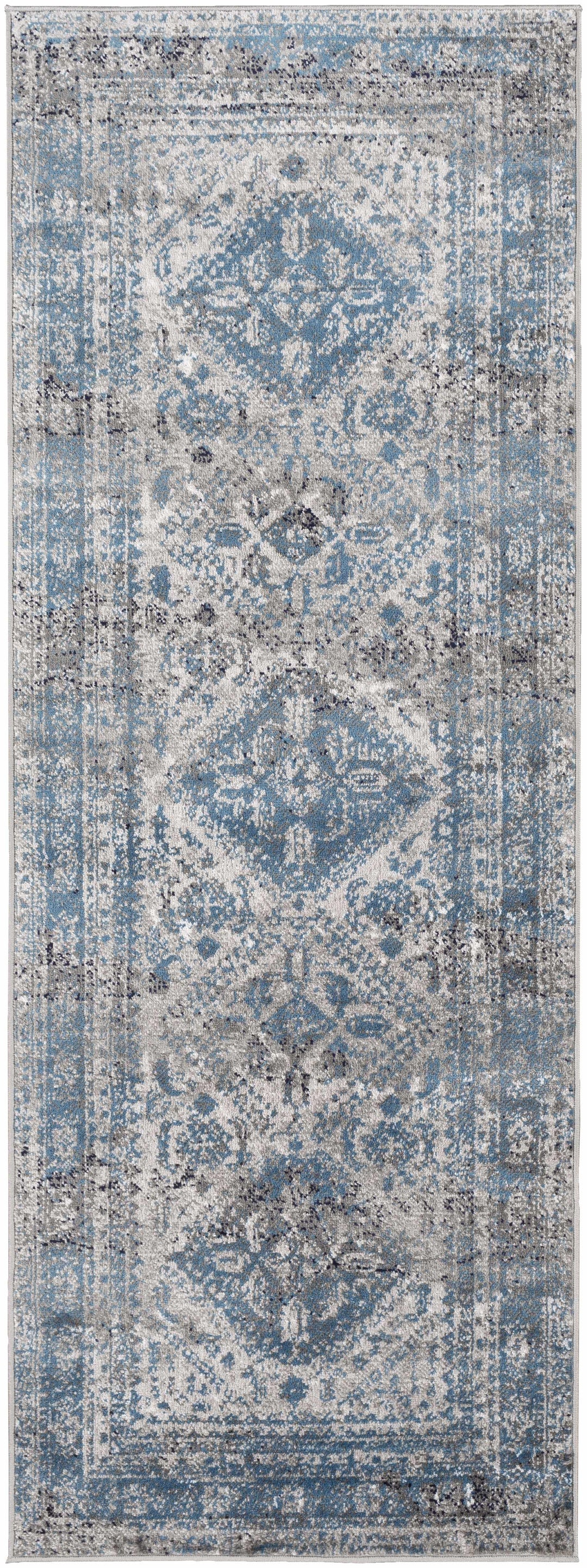 Nisula Traditional Style Blue And Gray Area Rug
