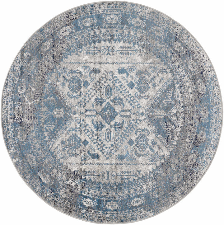 Nisula Traditional Style Blue And Gray Area Rug