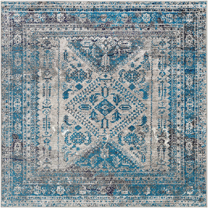 Nisula Traditional Style Blue And Gray Area Rug