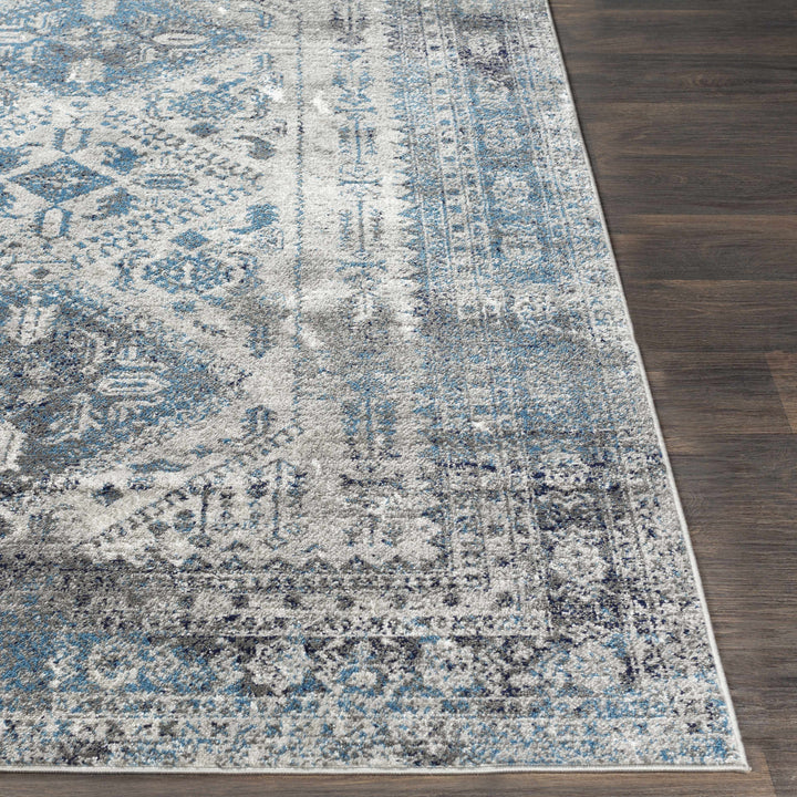 Nisula Traditional Style Blue And Gray Area Rug