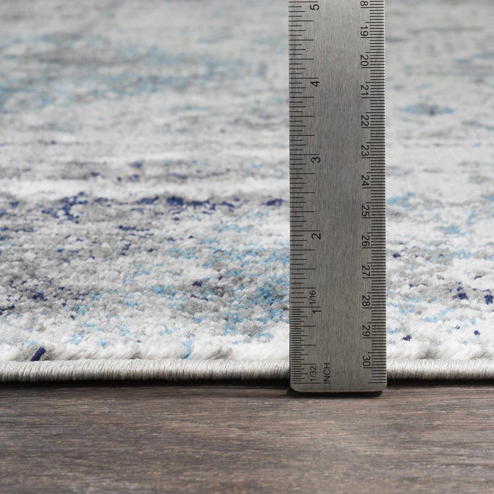Nisula Traditional Style Blue And Gray Area Rug