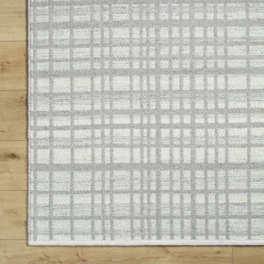 Nissa Light Gray Modern Style Hand Woven Wool Area Rug - The Rug Decor