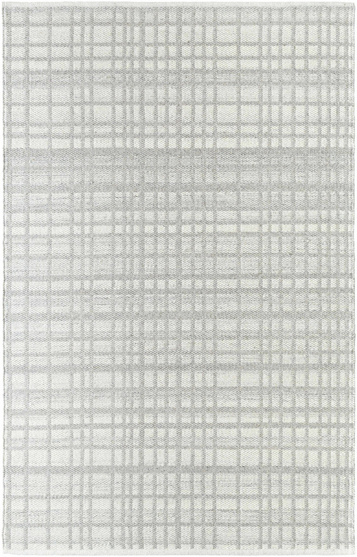 Nissa Light Gray Modern Style Hand Woven Wool Area Rug - The Rug Decor