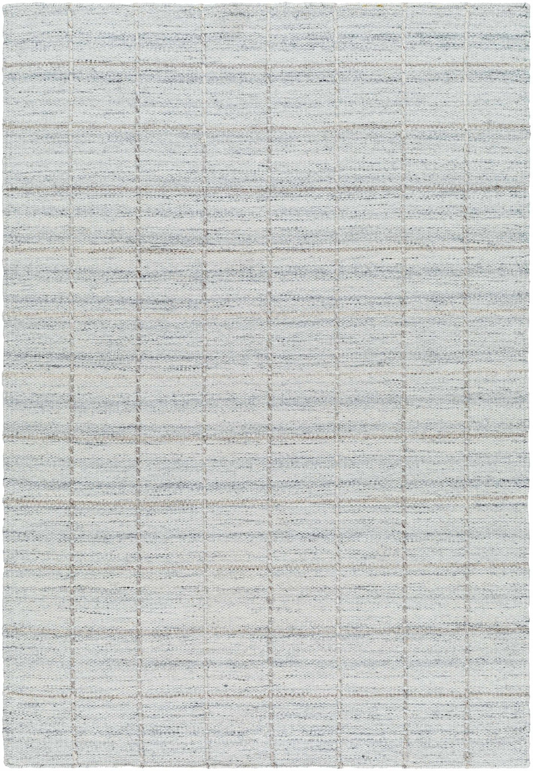 Nissa Modern Flatwoven Geometrical Gray Wool Rug - The Rug Decor