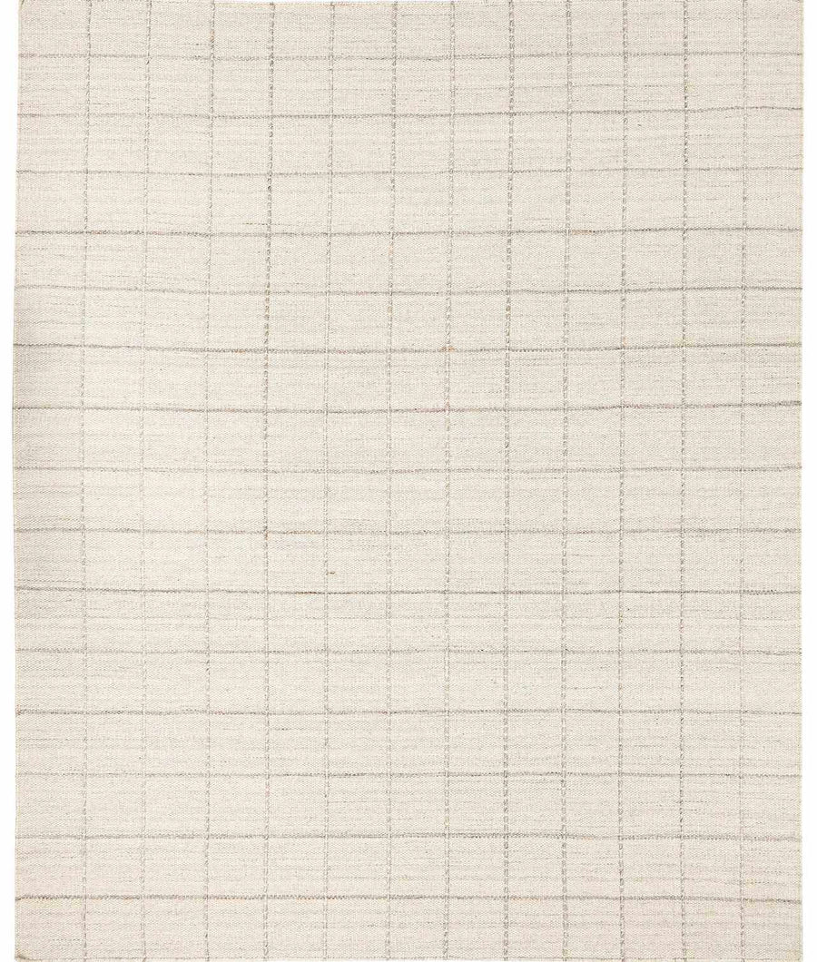 Nissa Modern Geometrical Beige Hand Woven Wool Rug - The Rug Decor