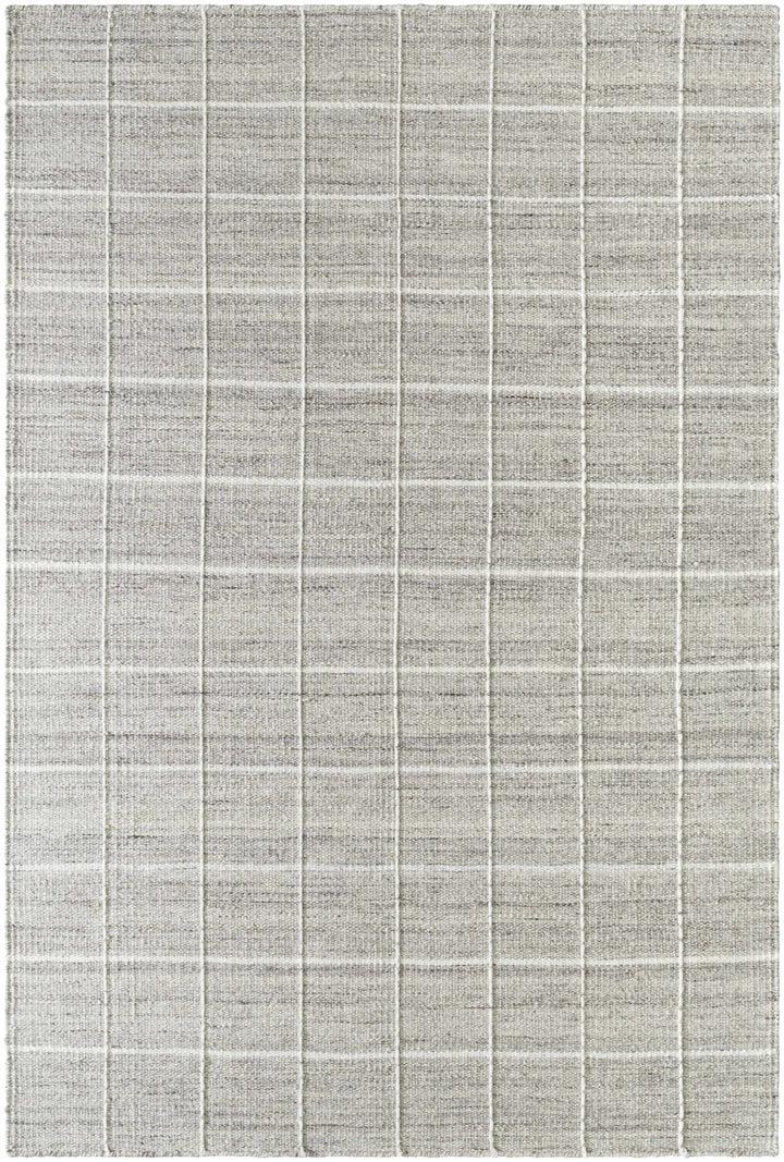 Nissa Modern Geometrical Gary And White Rug - The Rug Decor