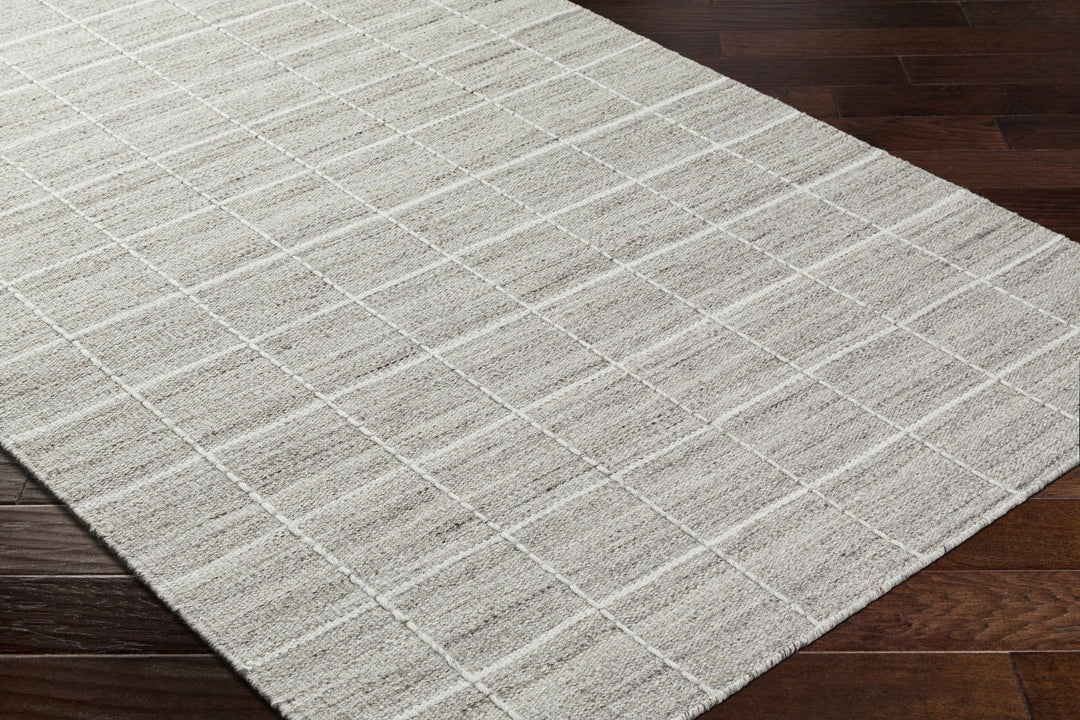 Nissa Modern Geometrical Gary And White Rug - The Rug Decor