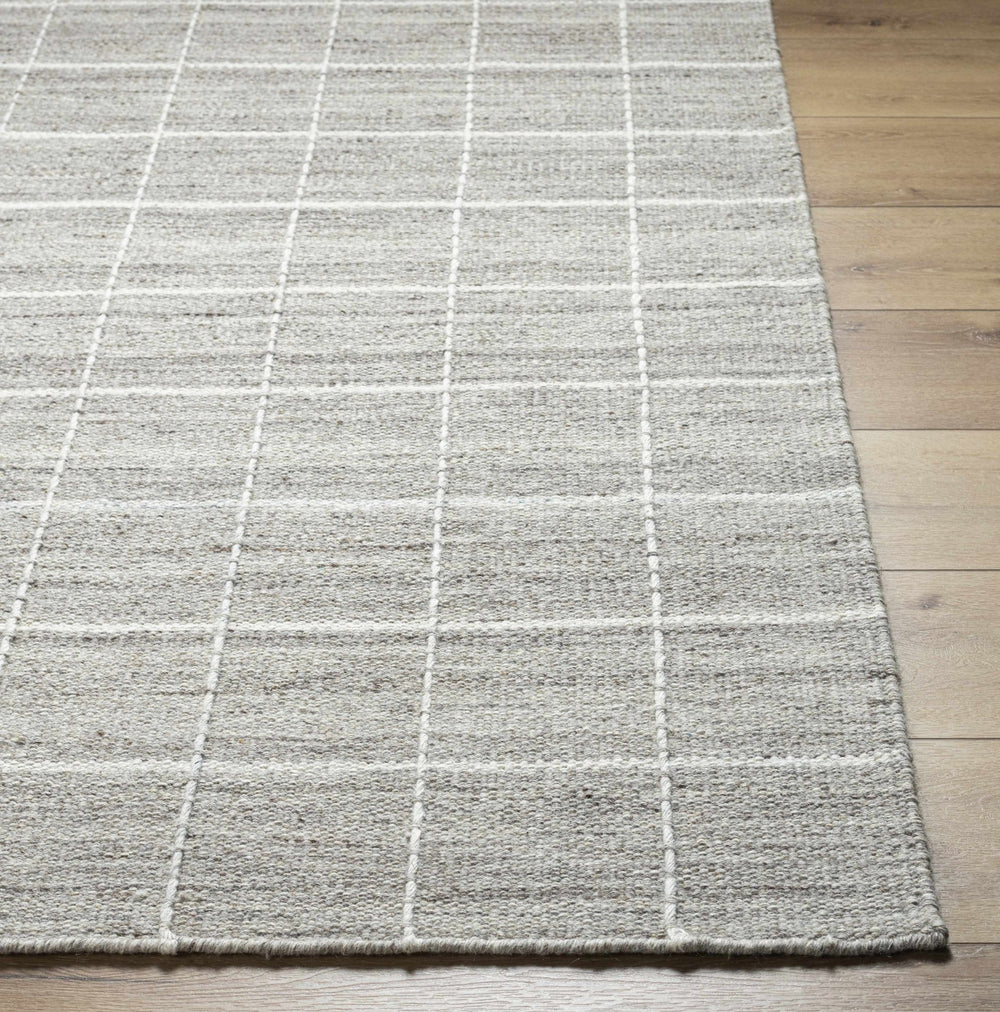 Nissa Modern Geometrical Gary And White Rug - The Rug Decor
