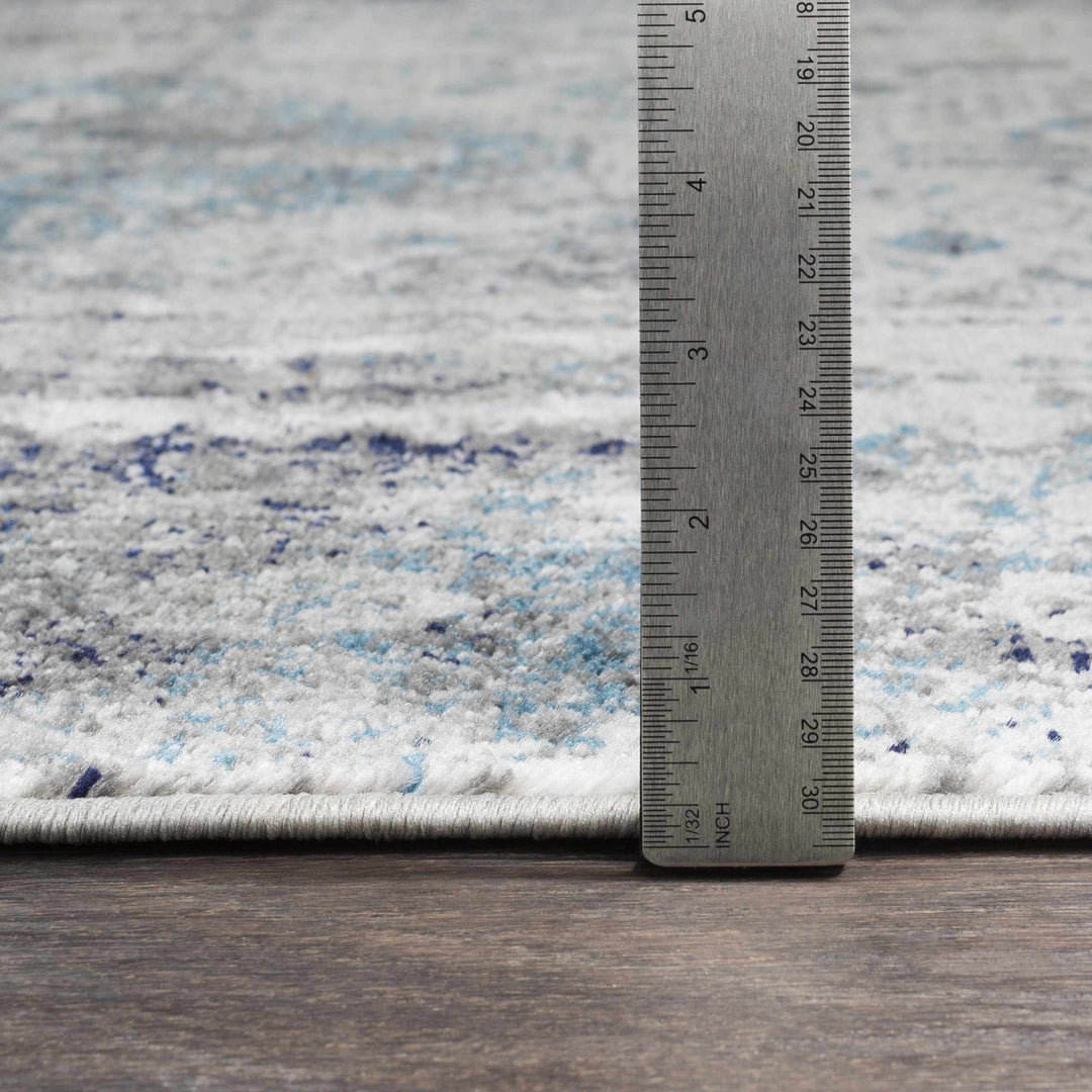 Nisula Traditional Style Blue And Gray Area Rug - The Rug Decor