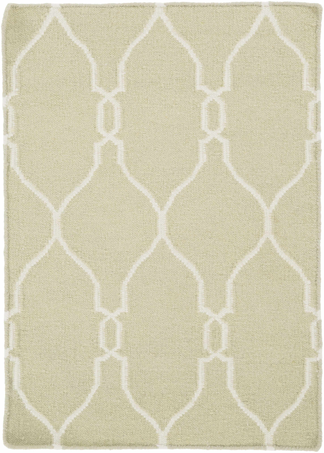 Niwot Modern Geometrical Olive Hand Woven Area Rug