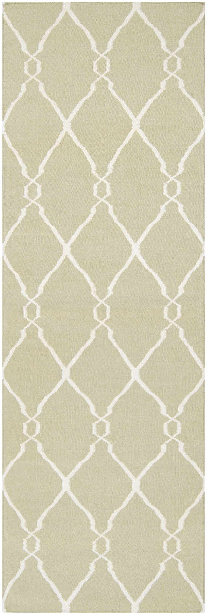 Niwot Modern Geometrical Olive Hand Woven Area Rug