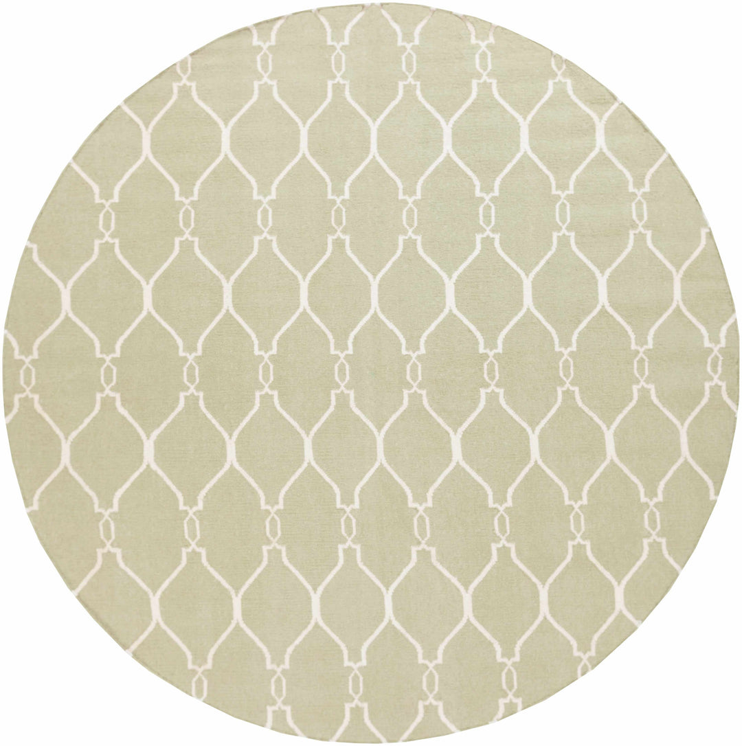 Niwot Modern Geometrical Olive Hand Woven Area Rug
