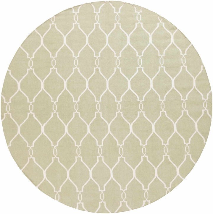 Niwot Modern Geometrical Olive Hand Woven Area Rug