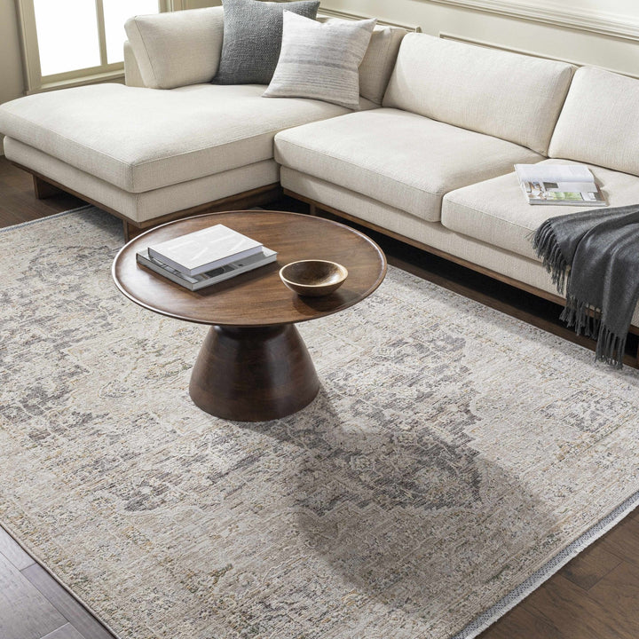 Njeri Traditional Style Beige & Taupe Rug - The Rug Decor